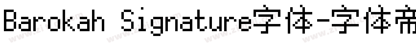 Barokah Signature字体字体转换